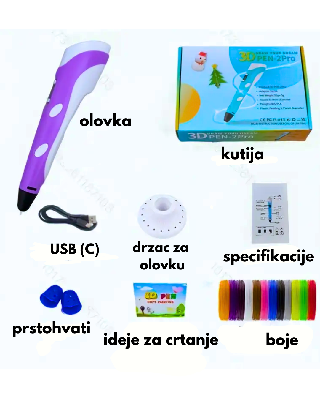 3D olovka-igračka s kojom crtate u vazduhu
